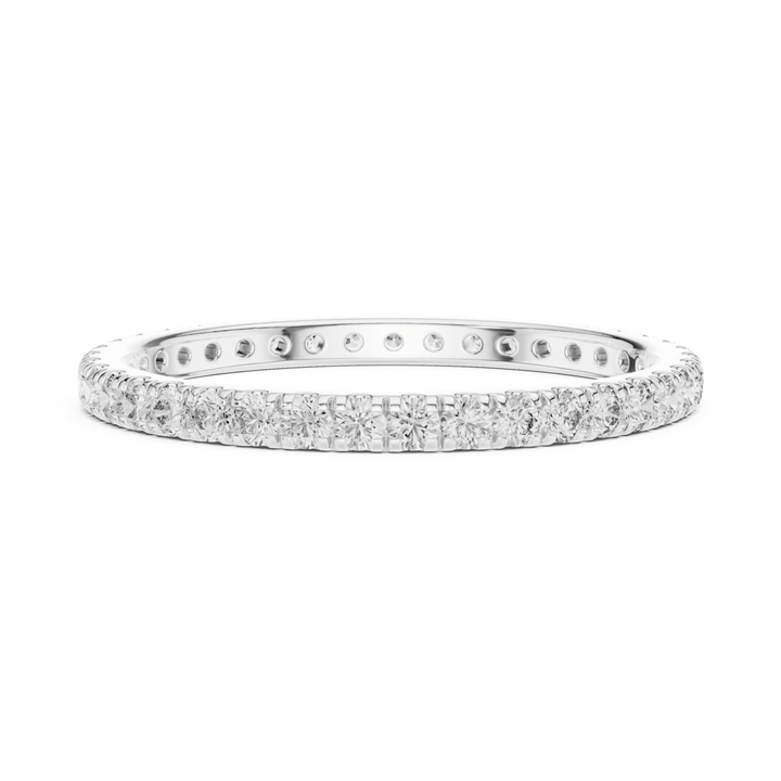 Slim Round 0.46 ctw Diamond Eternity Band - B1173 in Wedding Bands by 18 KARATS INC.