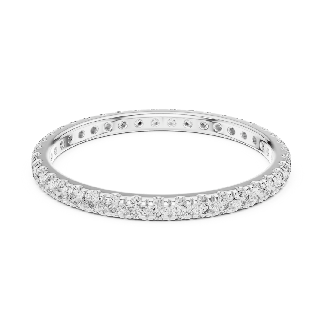 Slim Round 0.46 ctw Diamond Eternity Band - B1173 in Wedding Bands by 18 KARATS INC.