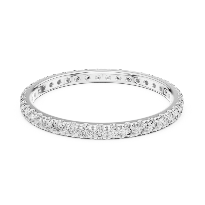 Slim Round 0.46 ctw Diamond Eternity Band - B1173 in Wedding Bands by 18 KARATS INC.