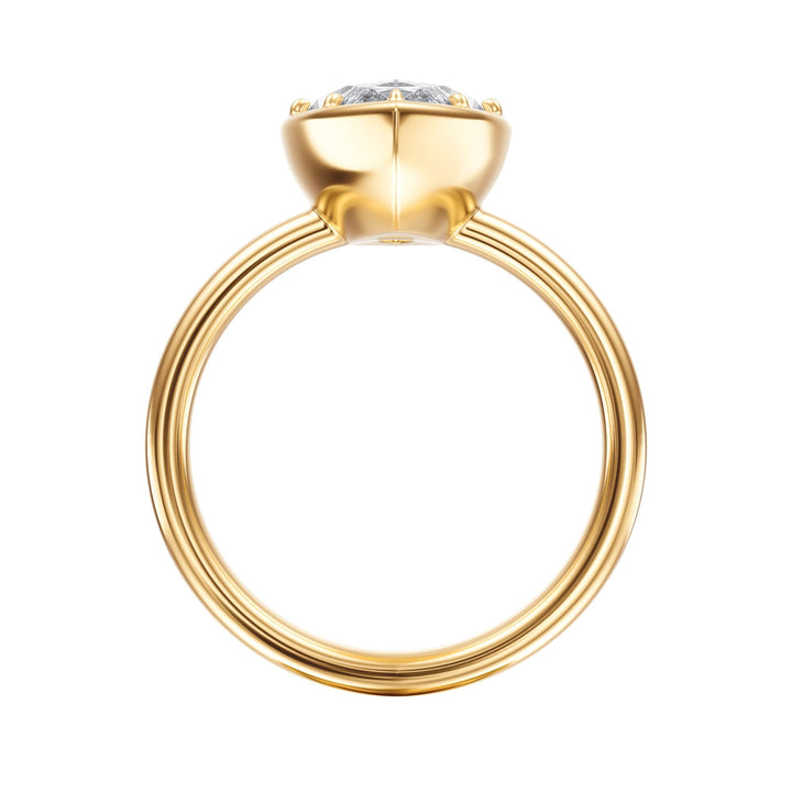 Solenne Button Back Marquise Diamond Engagement Ring - R1073 in Ring by 18 KARATS INC.