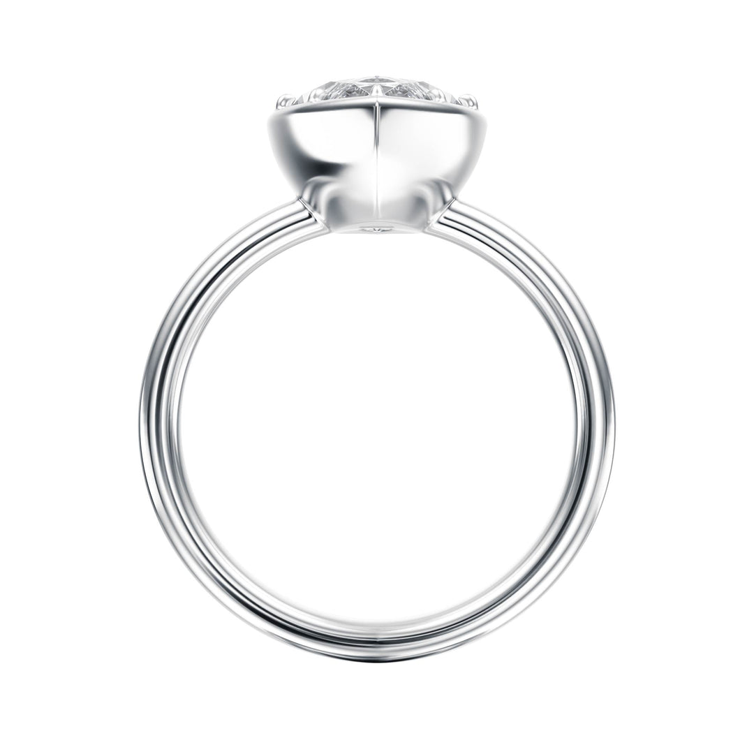 Solenne Button Back Marquise Diamond Engagement Ring - R1073 in Ring by 18 KARATS INC.