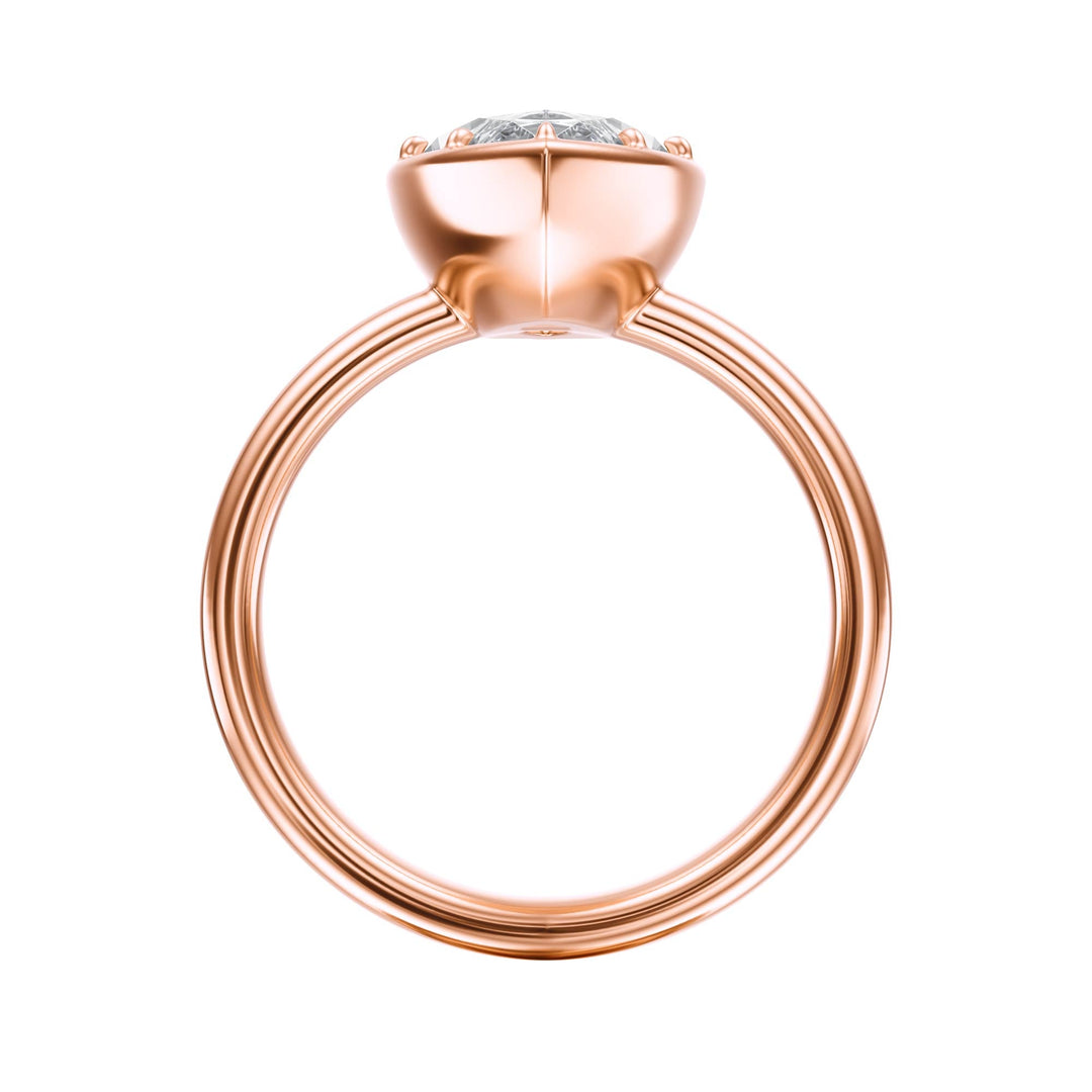 Solenne Button Back Marquise Diamond Engagement Ring - R1073 in Ring by 18 KARATS INC.