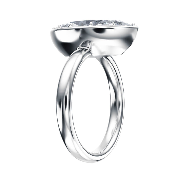 Solenne Button Back Marquise Diamond Engagement Ring - R1073 in Ring by 18 KARATS INC.