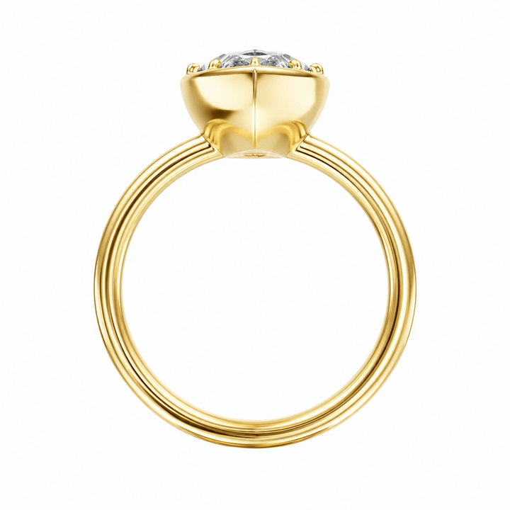 Solenne Button Back Marquise Lab Diamond Engagement Ring in Ready Rings by 18 KARATS INC.