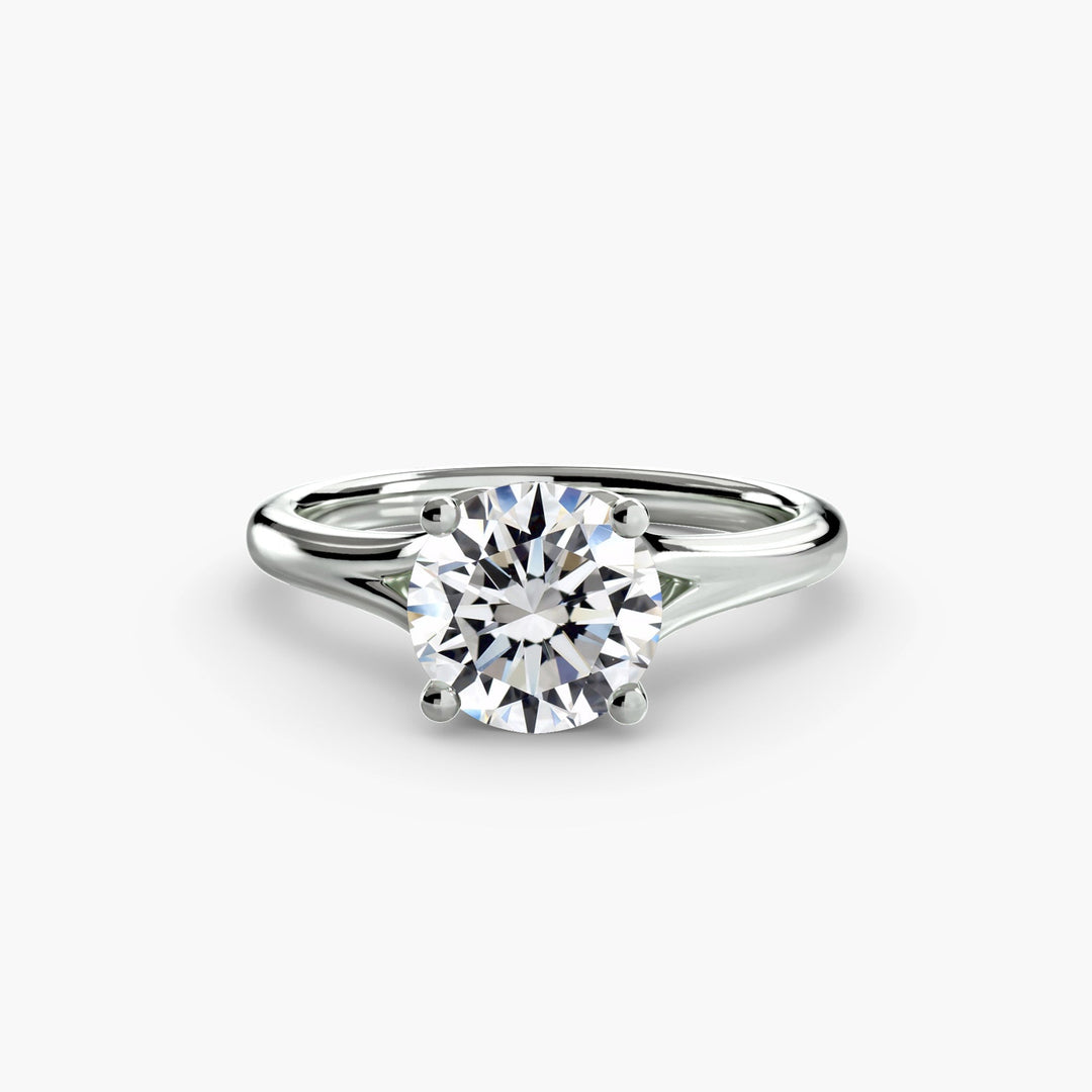 Solitaire ring 4 in setting by 18 KARATS
