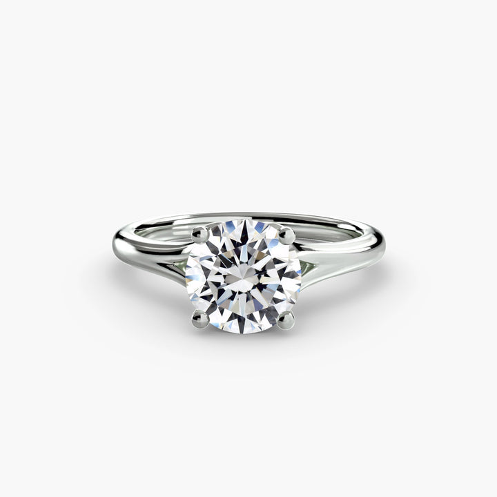 Solitaire ring 4 in setting by 18 KARATS