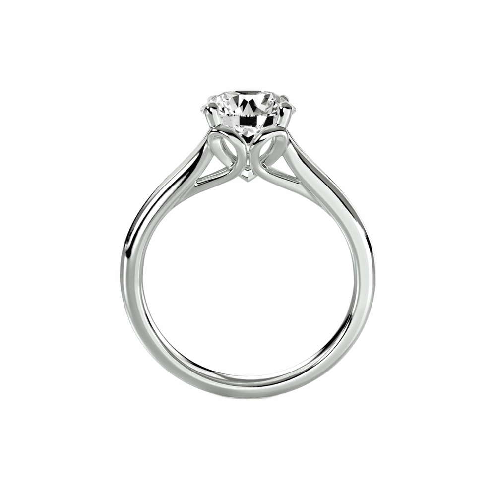 Solitaire ring 4 in setting by 18 KARATS