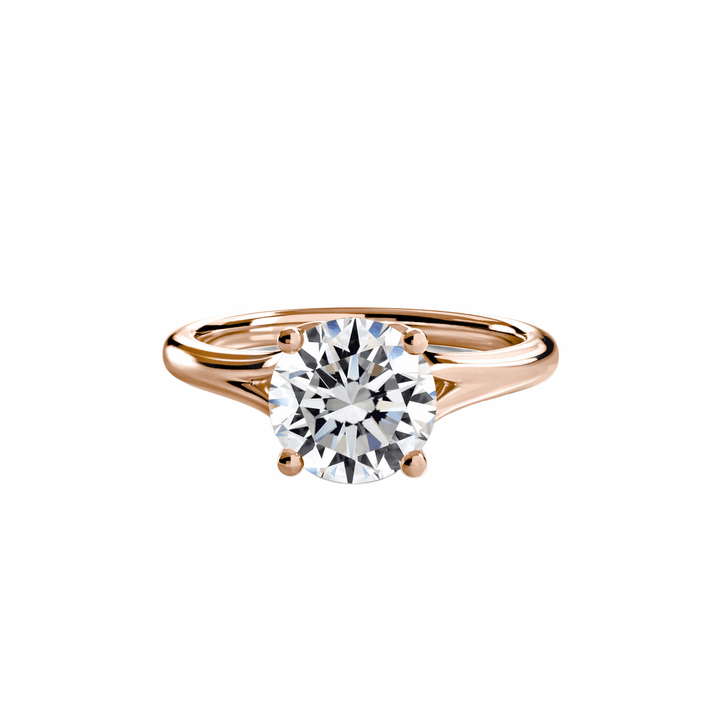 Solitaire ring 4 in setting by 18 KARATS
