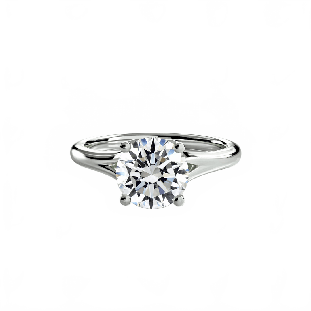 Solitaire ring 4 in setting by 18 KARATS