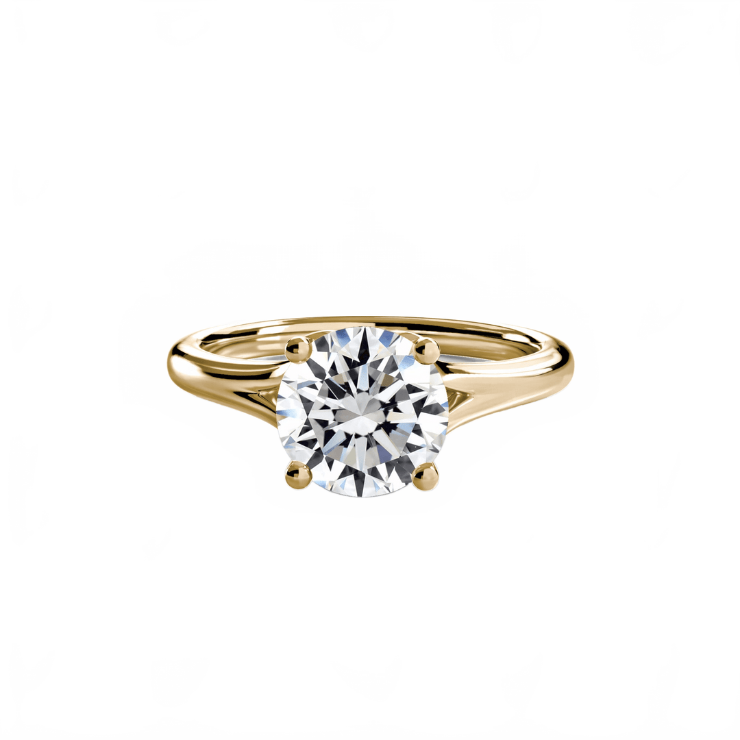Solitaire ring 4 in setting by 18 KARATS