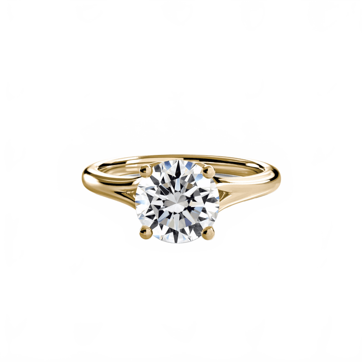 Solitaire ring 4 in setting by 18 KARATS