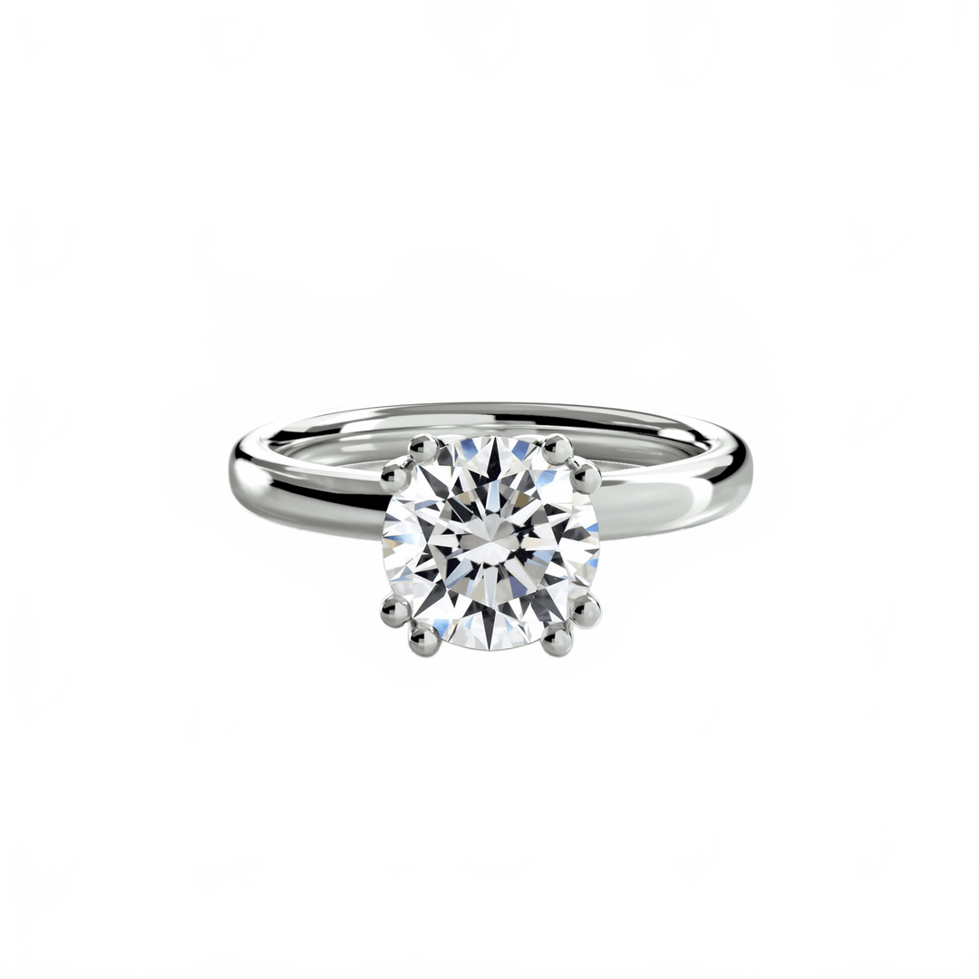Solitaire Ring 5 in setting by 18 KARATS