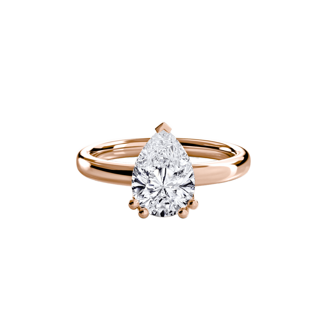 Solitaire Ring 5 in setting by 18 KARATS