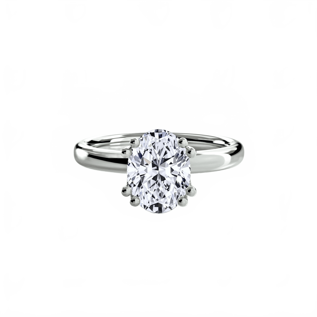Solitaire Ring 5 in setting by 18 KARATS