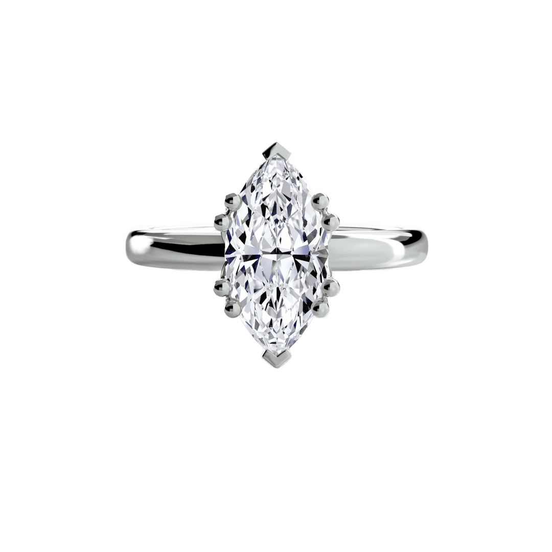 Solitaire Ring 5 in setting by 18 KARATS