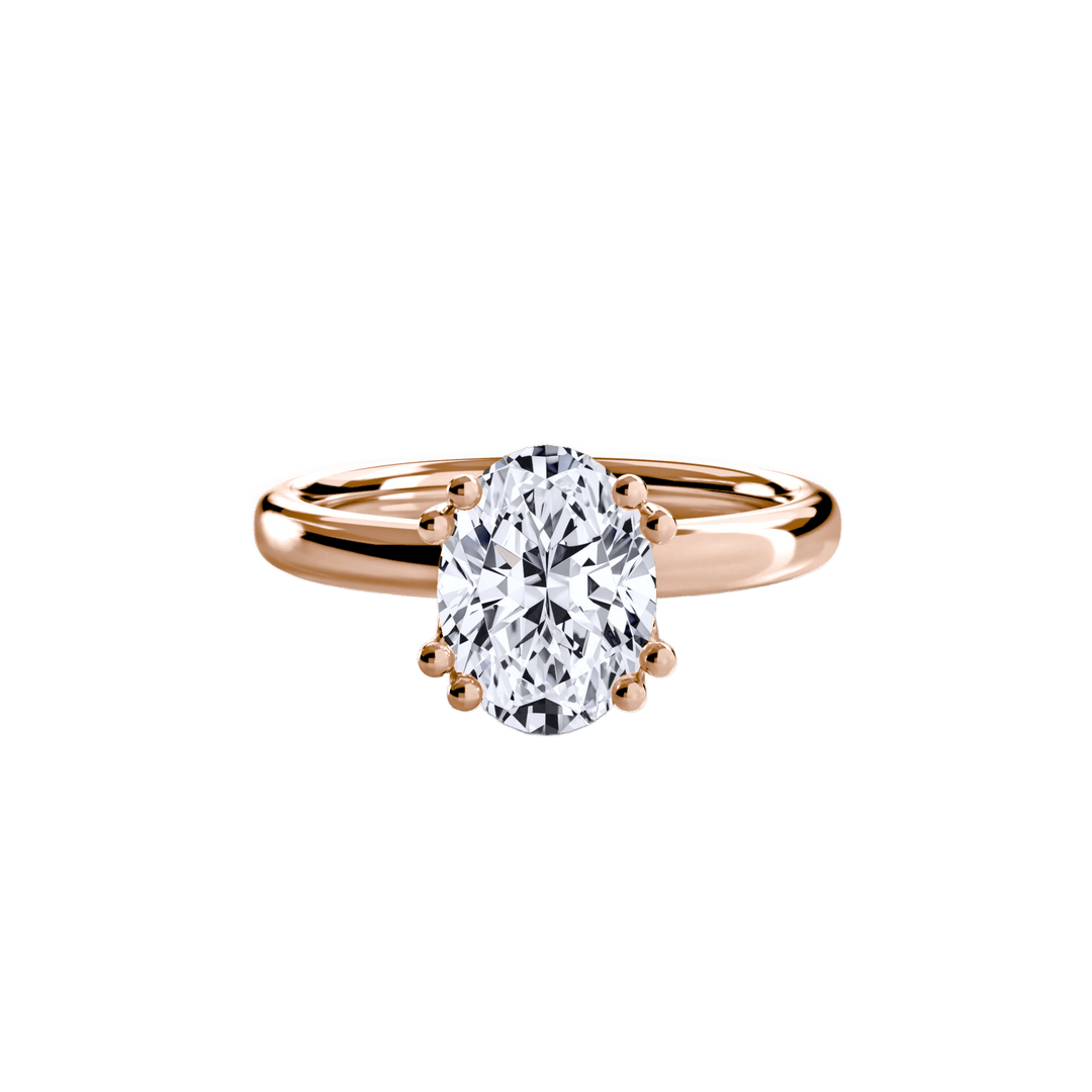 Solitaire Ring 5 in setting by 18 KARATS
