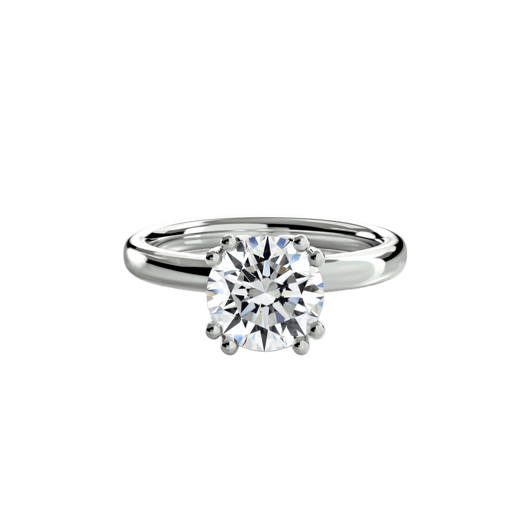 Solitaire Ring 5 in setting by 18 KARATS