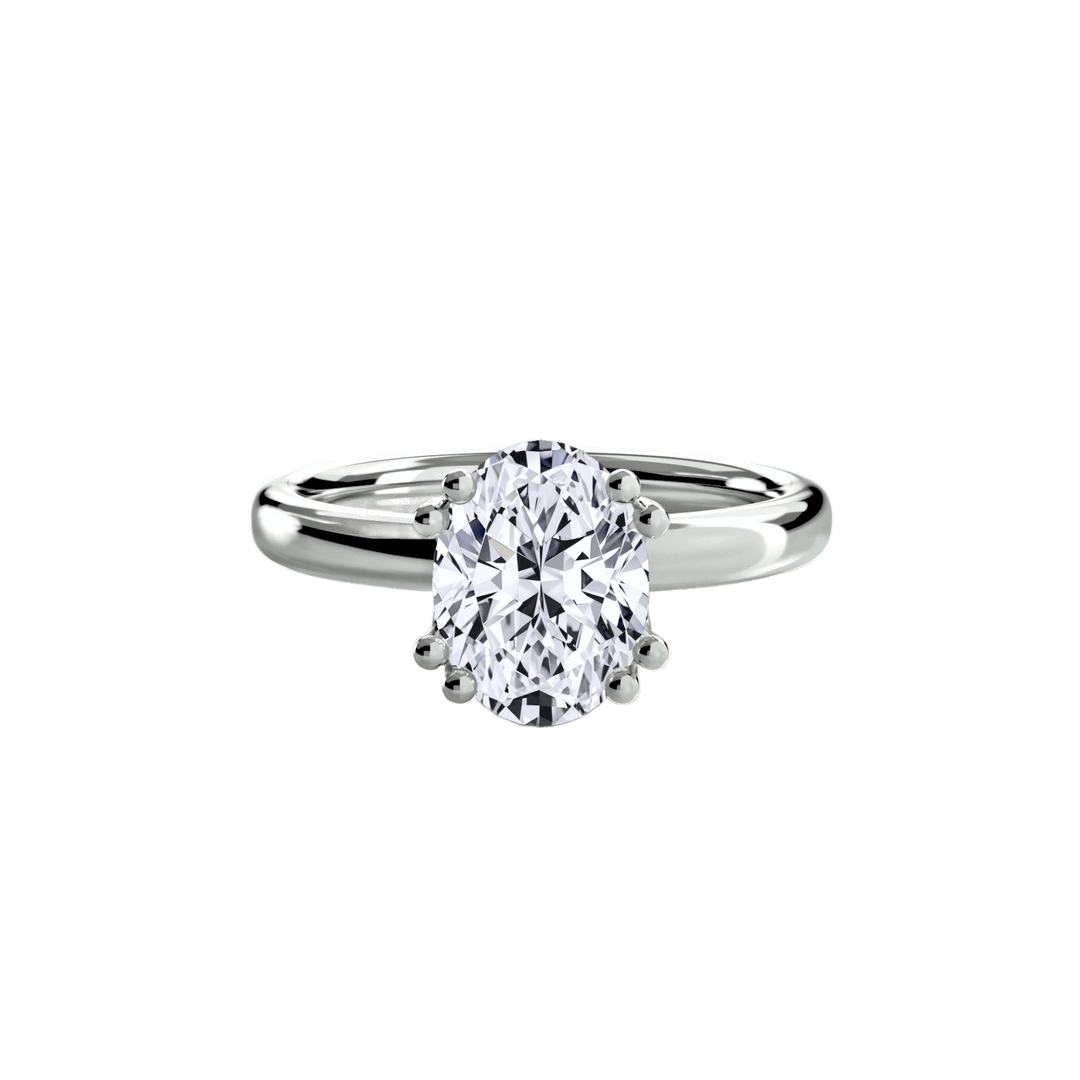 Solitaire Ring 5 in setting by 18 KARATS