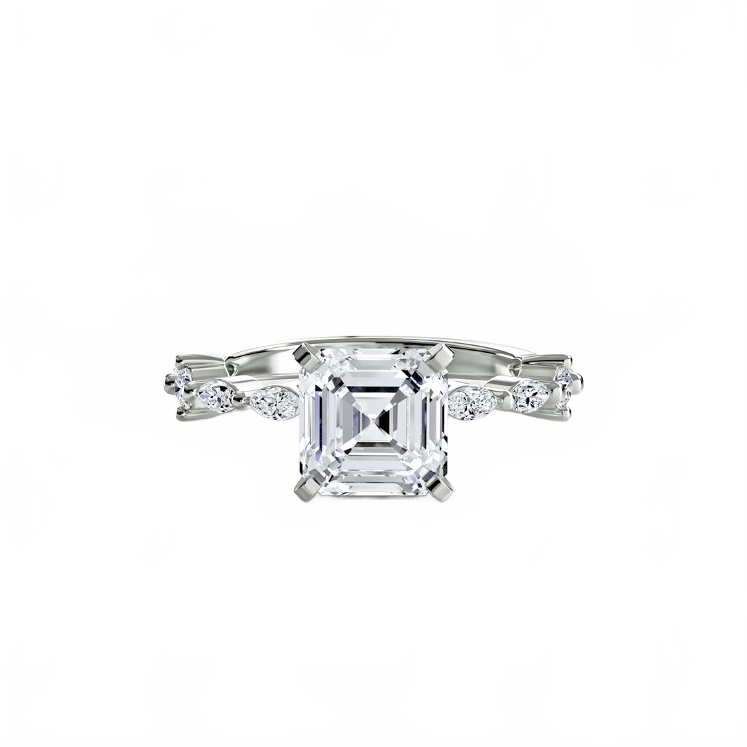Solitaire With Eternity Pave in setting by 18 KARATS