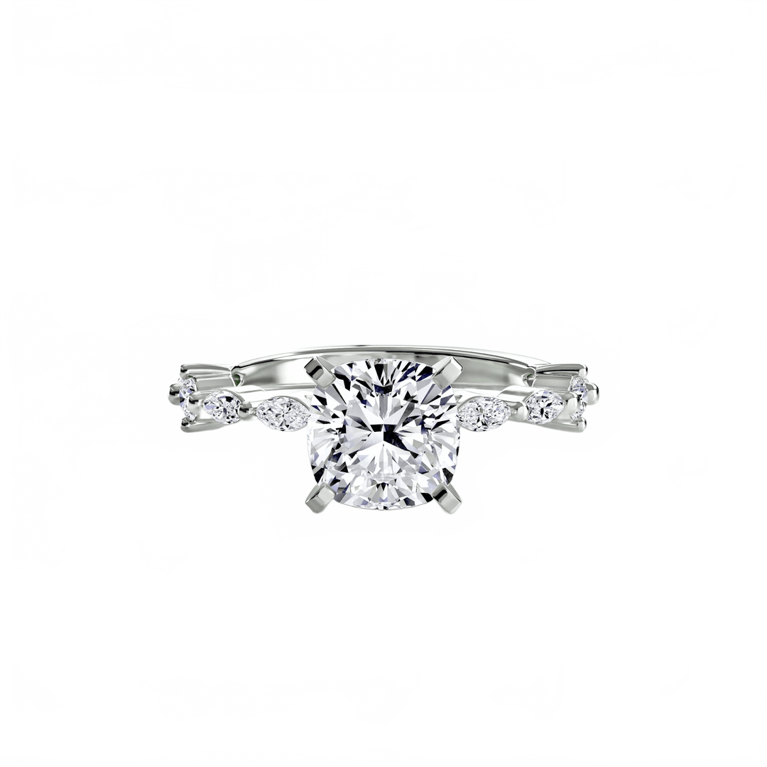 Solitaire With Eternity Pave in setting by 18 KARATS