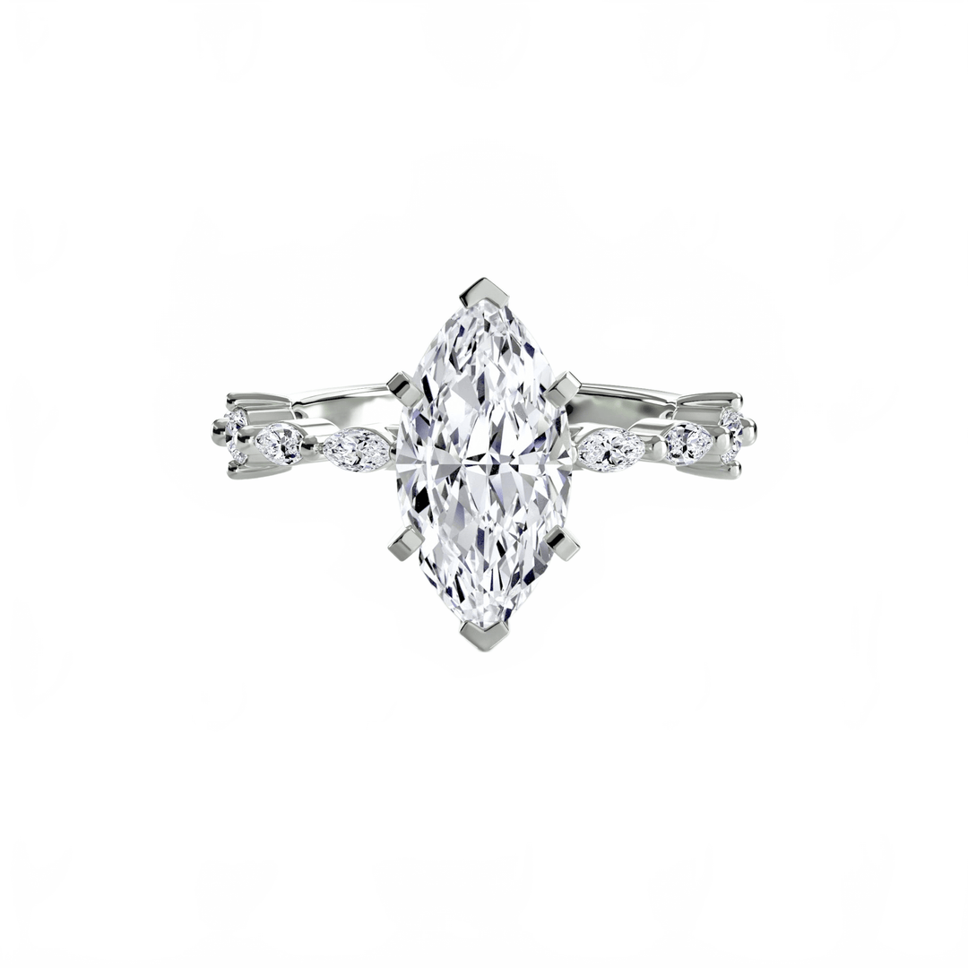 Solitaire With Eternity Pave in setting by 18 KARATS