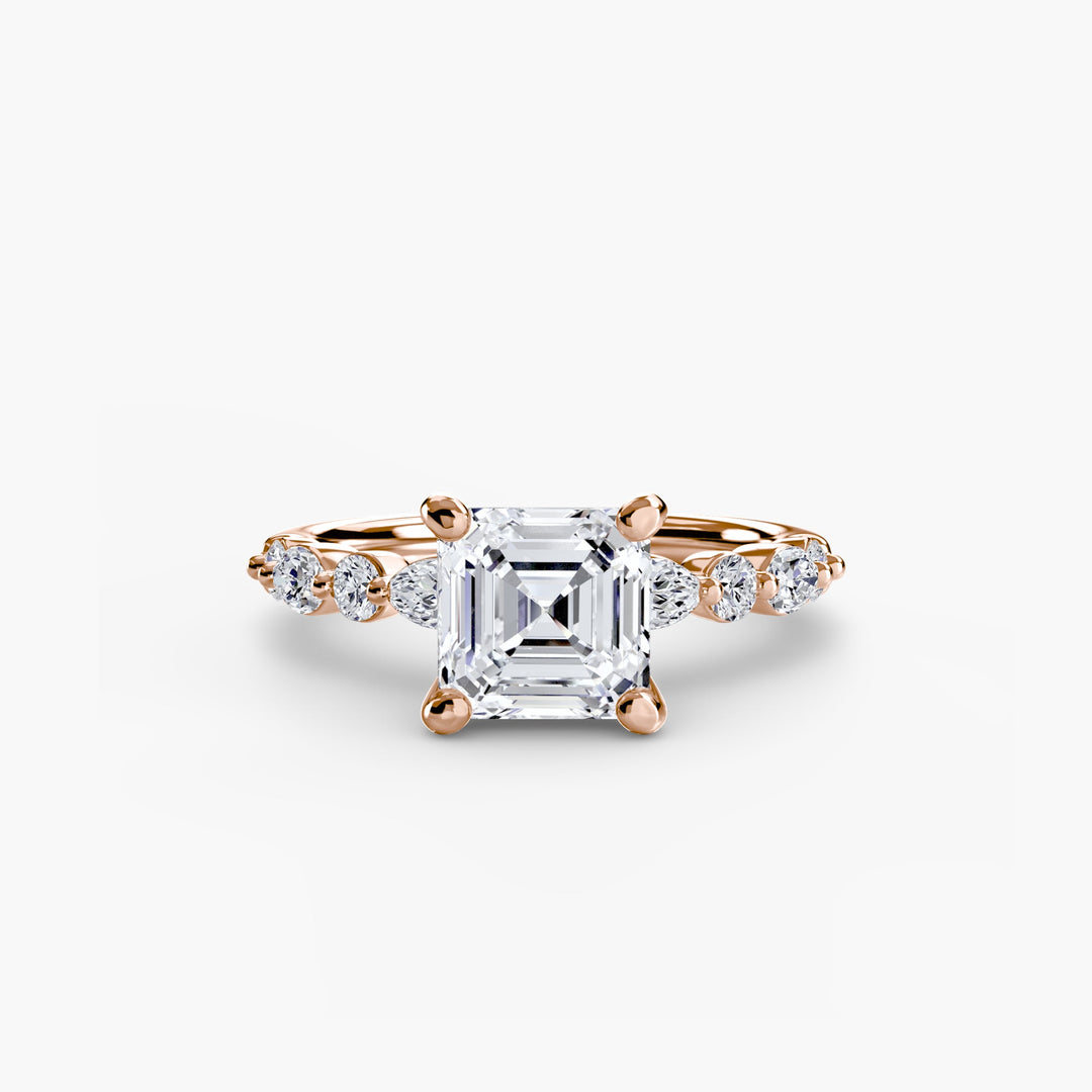 Solitaire With Eternity Pave 2 in setting by 18 KARATS