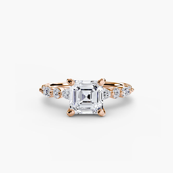 Solitaire With Eternity Pave 2 in setting by 18 KARATS