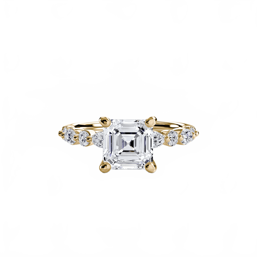 Solitaire With Eternity Pave 2 in setting by 18 KARATS