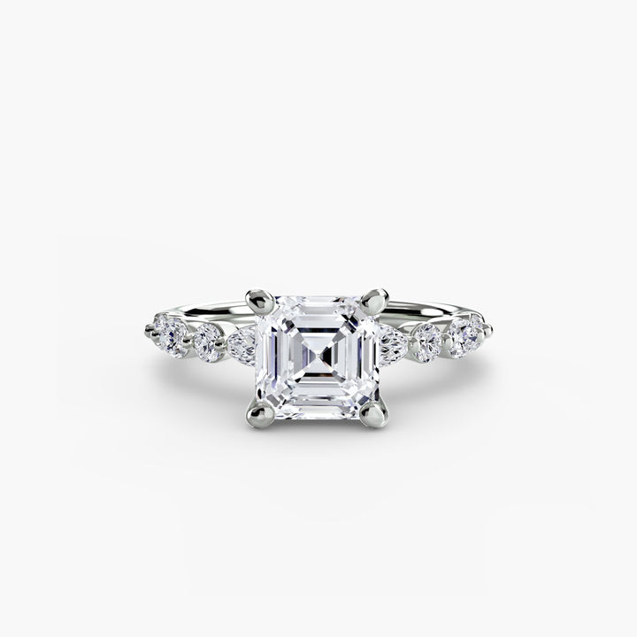 Solitaire With Eternity Pave 2 in setting by 18 KARATS