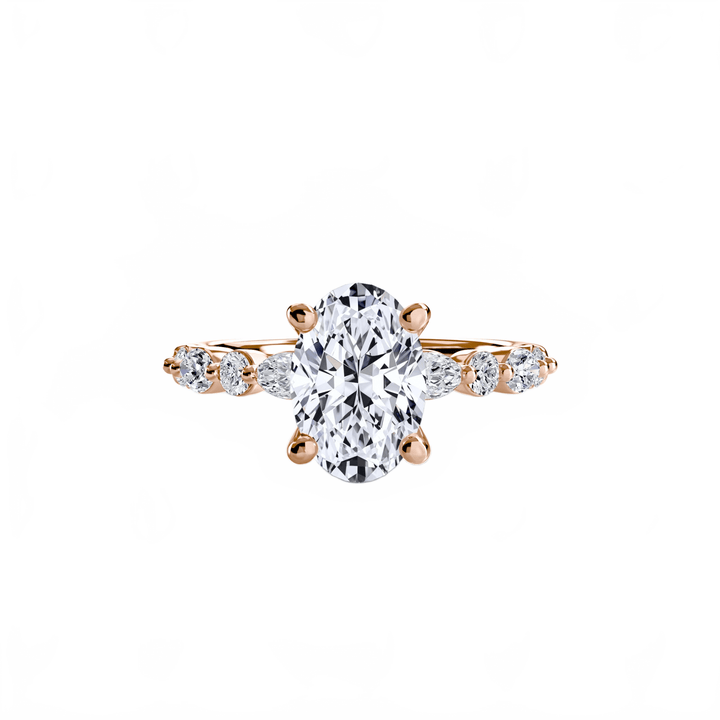 Solitaire With Eternity Pave 2 in setting by 18 KARATS