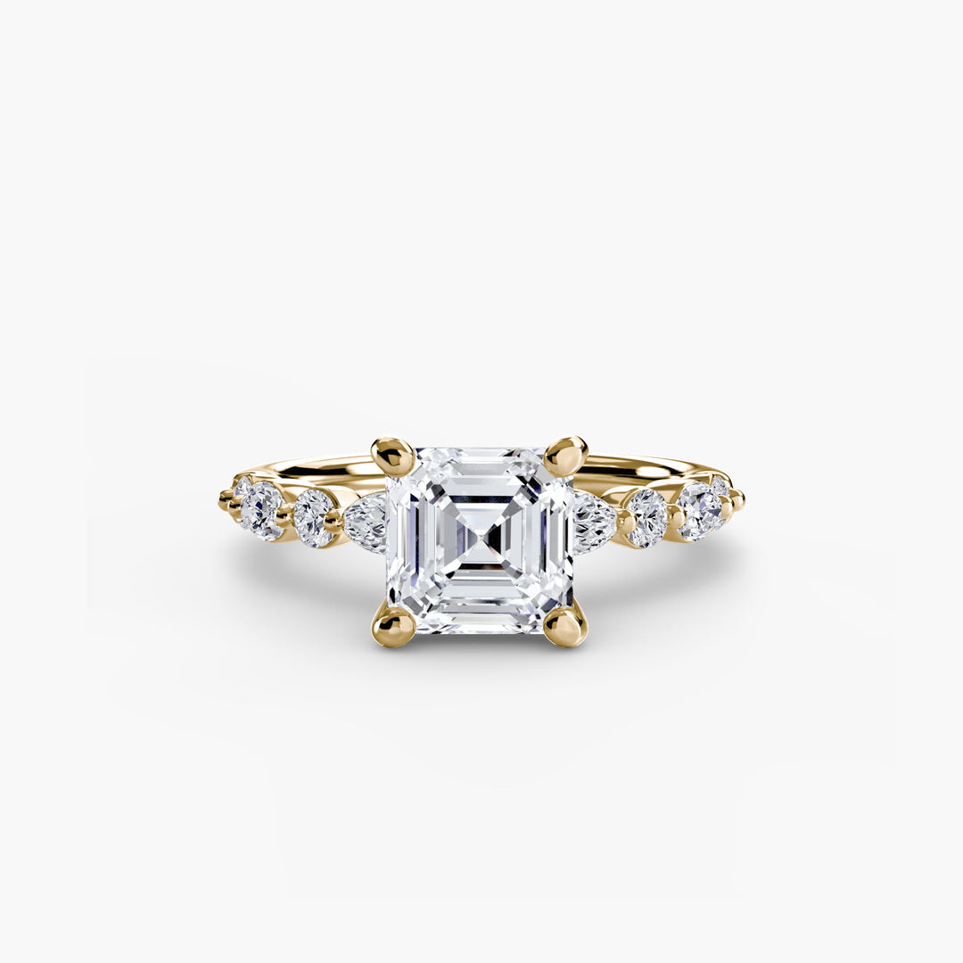 Solitaire With Eternity Pave 2 in setting by 18 KARATS