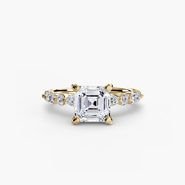 Solitaire With Eternity Pave 2 in setting by 18 KARATS