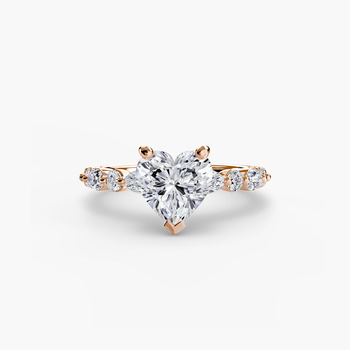 Solitaire With Eternity Pave 2 in setting by 18 KARATS