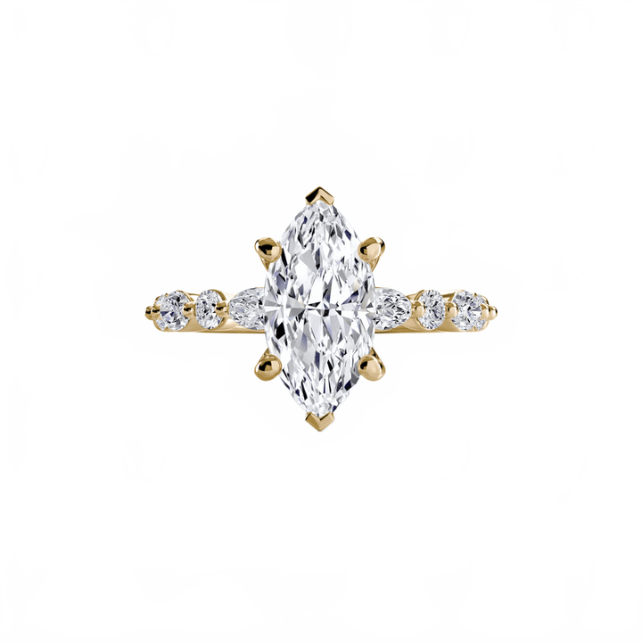 Solitaire With Eternity Pave 2 in setting by 18 KARATS