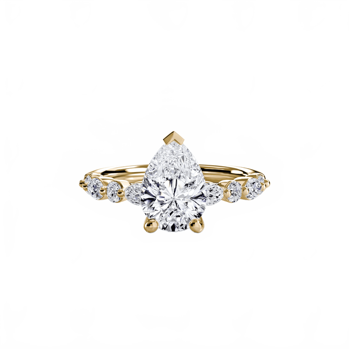 Solitaire With Eternity Pave 2 in setting by 18 KARATS