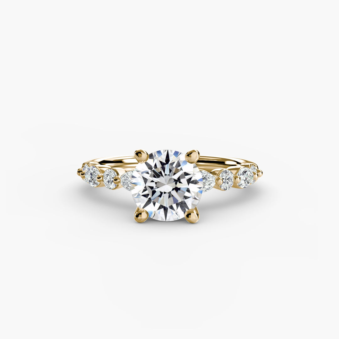 Solitaire With Eternity Pave 2 in setting by 18 KARATS