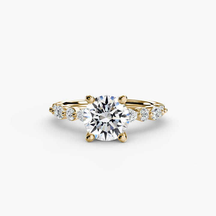 Solitaire With Eternity Pave 2 in setting by 18 KARATS