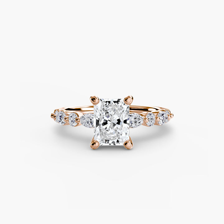 Solitaire With Eternity Pave 2 in setting by 18 KARATS