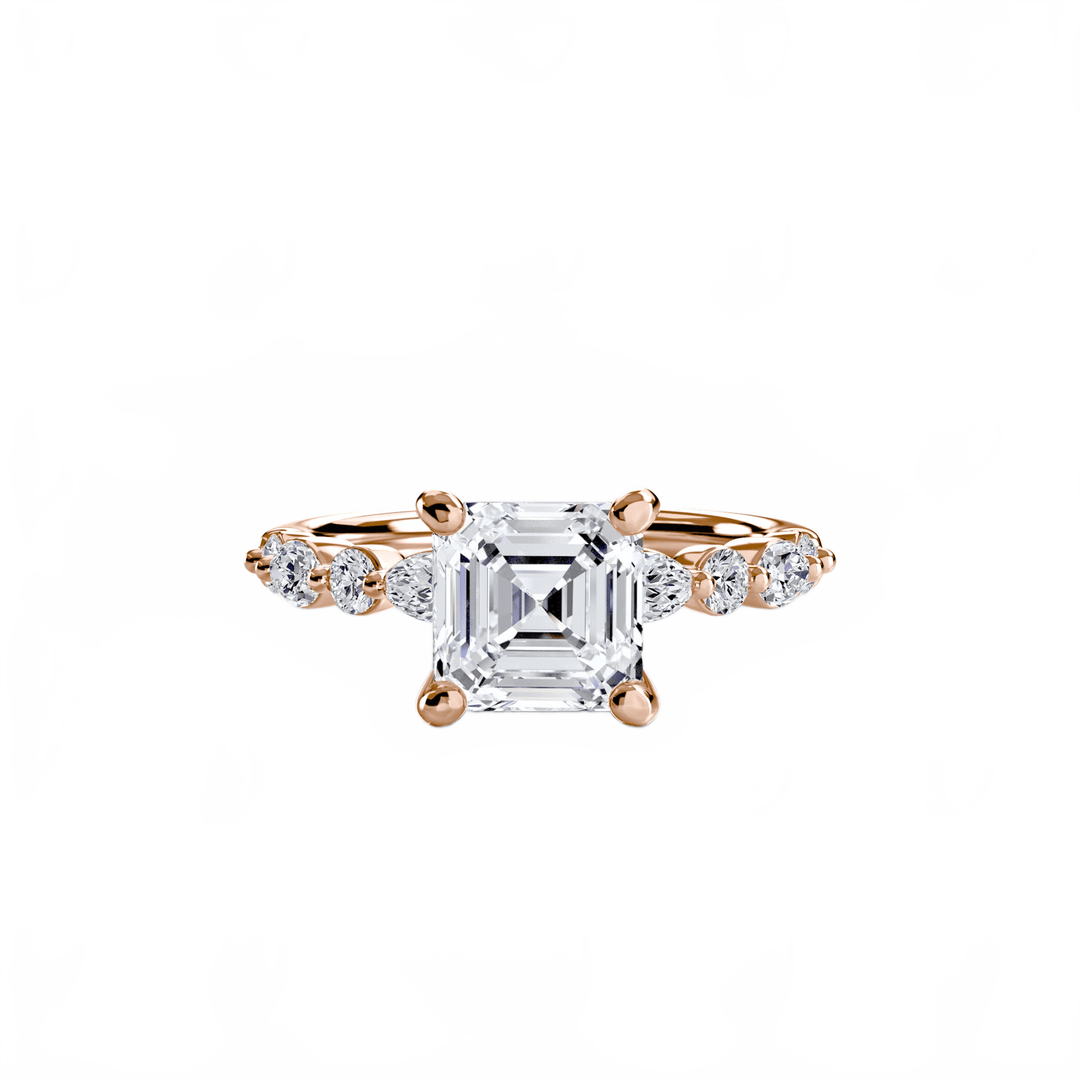 Solitaire With Eternity Pave 2 in setting by 18 KARATS