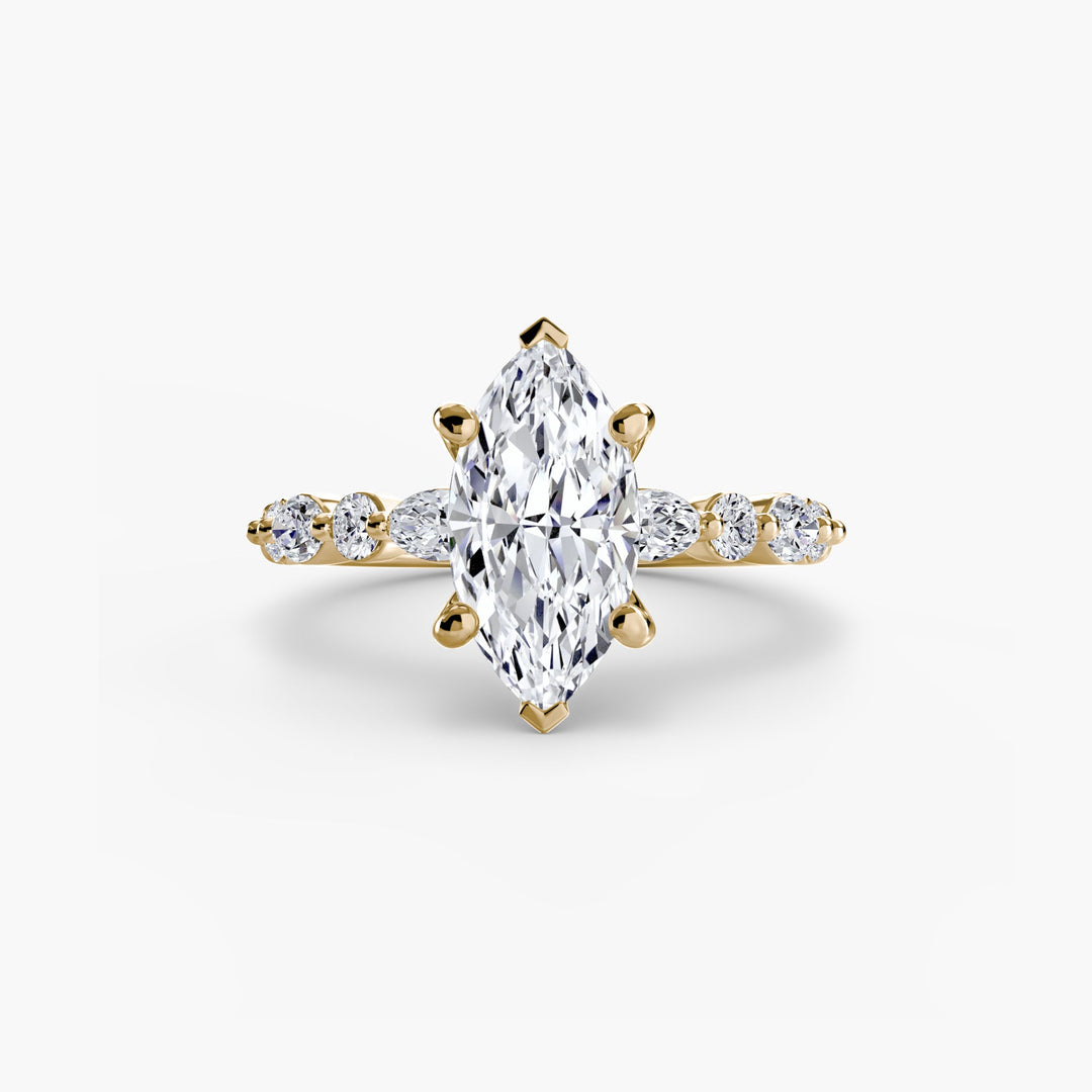 Solitaire With Eternity Pave 2 in setting by 18 KARATS