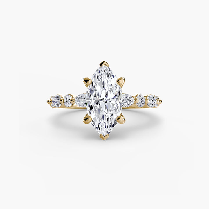Solitaire With Eternity Pave 2 in setting by 18 KARATS