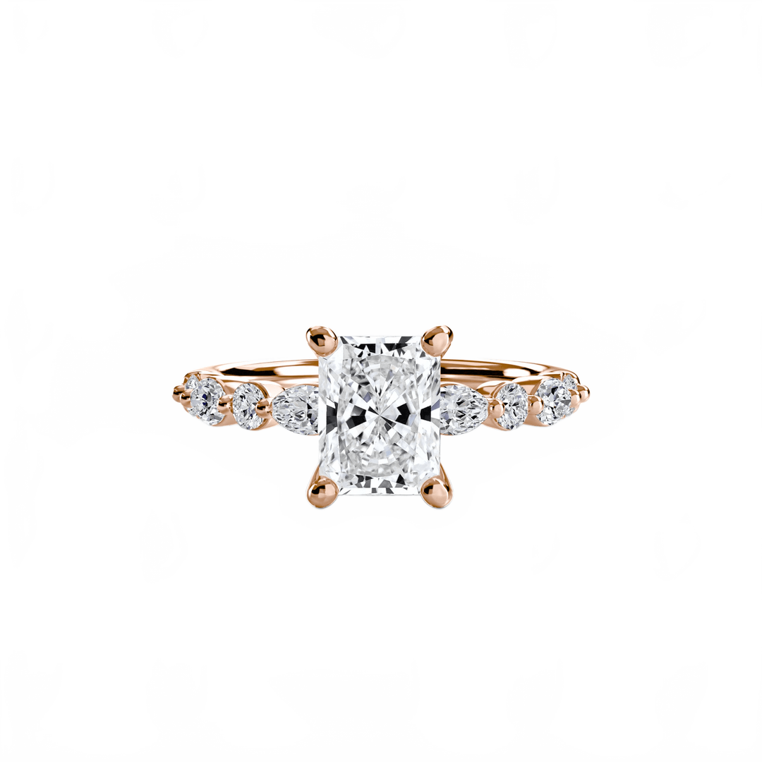 Solitaire With Eternity Pave 2 in setting by 18 KARATS