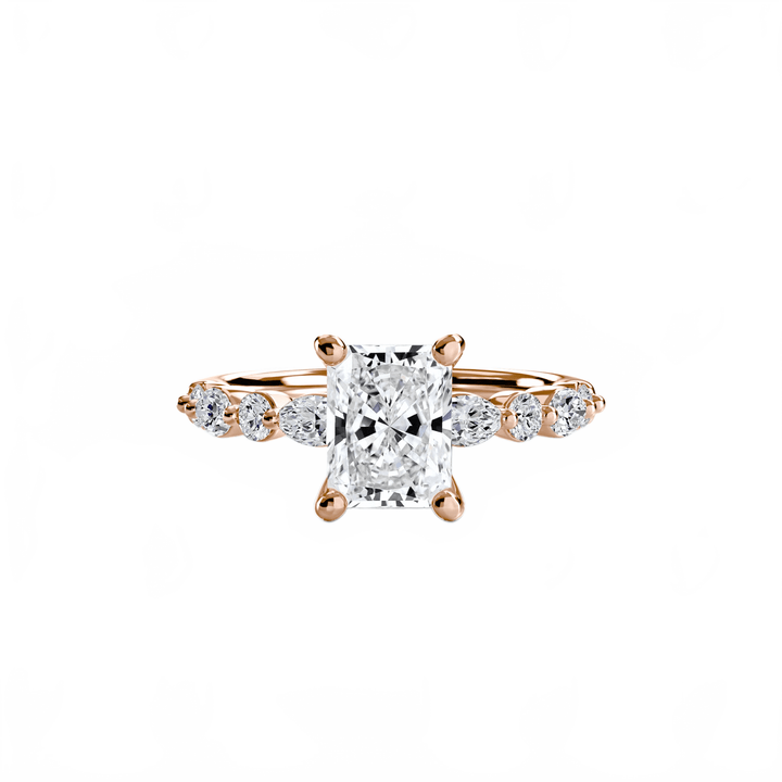 Solitaire With Eternity Pave 2 in setting by 18 KARATS