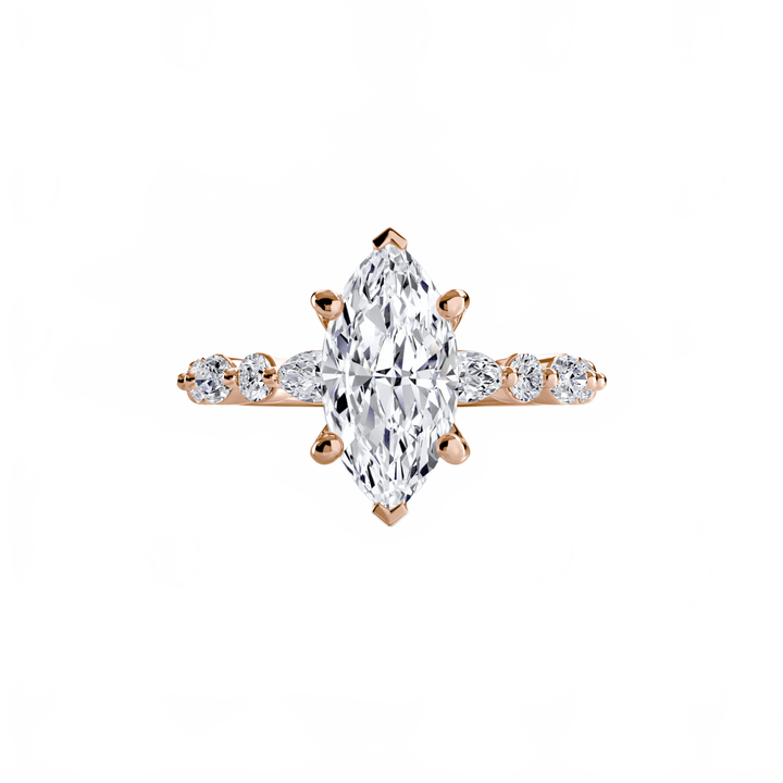 Solitaire With Eternity Pave 2 in setting by 18 KARATS