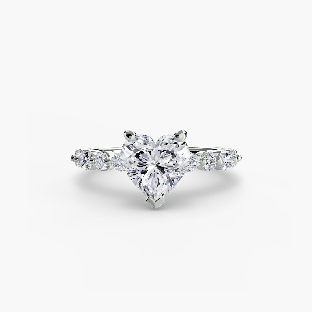 Solitaire With Eternity Pave 2 in setting by 18 KARATS