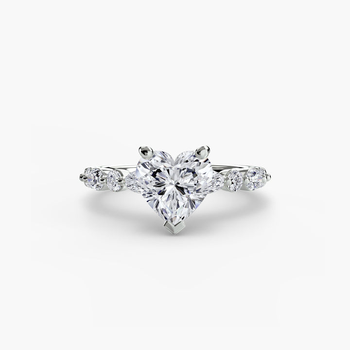 Solitaire With Eternity Pave 2 in setting by 18 KARATS