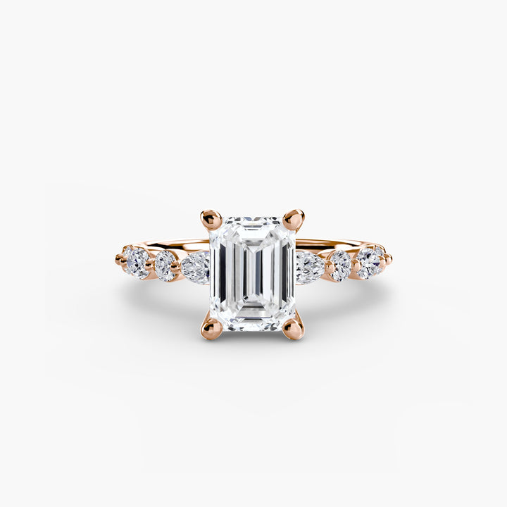Solitaire With Eternity Pave 2 in setting by 18 KARATS