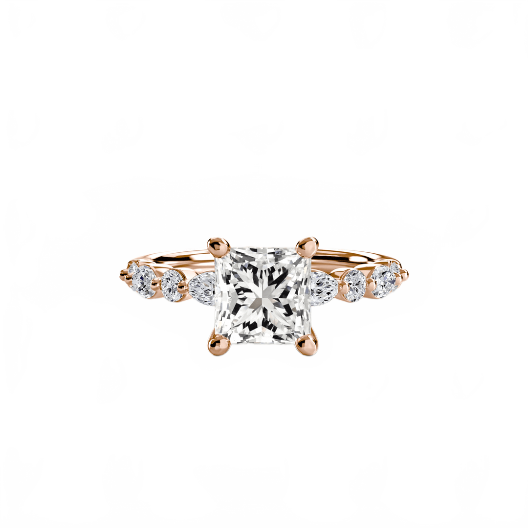 Solitaire With Eternity Pave 2 in setting by 18 KARATS