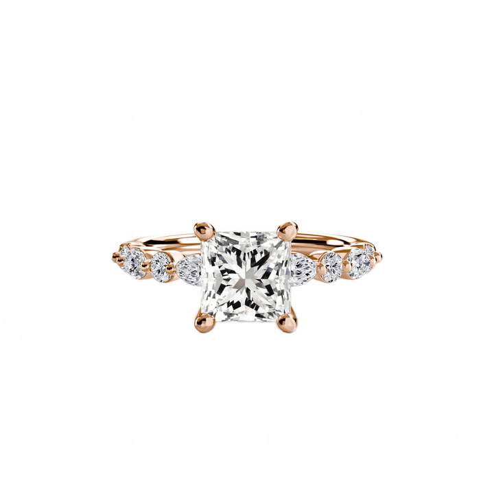 Solitaire With Eternity Pave 2 in setting by 18 KARATS