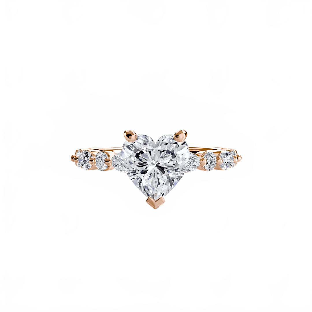Solitaire With Eternity Pave 2 in setting by 18 KARATS